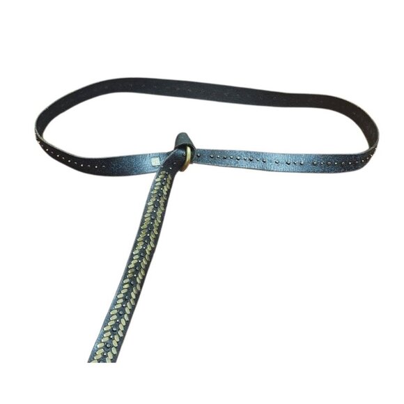 Amsterdam Heritage Women's Slim Waist Belt, Adjustable Metal Buckle Belt - Picture 4 of 10